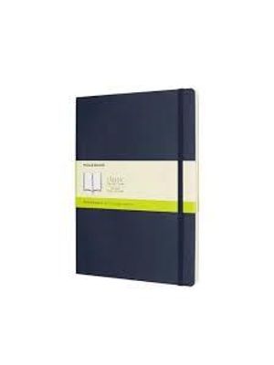 Moleskine - Extra Grande sem Pauta com Capa Flexivel em Azul Safira