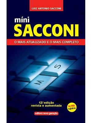 Minidicionario Sacconi da Lingua Portuguesa