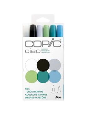 Marcador Copic Ciao Est C/6 Sea - 12503024