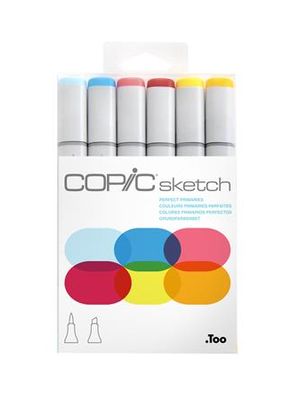 Marcador Copic Sketch Est C/6 Perfect Primaries - 12502046