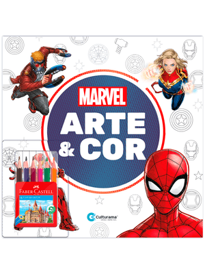 Arte e Cor com Lápis de Cor Marvel