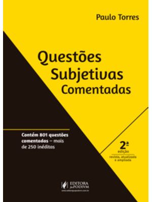Questões Subjetivas Comentadas