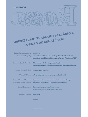 Cadernos Rosa — Uberização: Trabalho Precário e Formas de Resistência