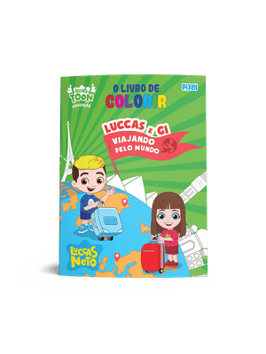 O Livro de Colorir Luccas e Gi Viajando pelo Mundo