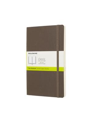Caderno Classico Grande, sem Pauta, Capa Flexivel, Marrom Terra