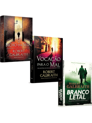Combo com Três Livros da Série Cormoran Strike.