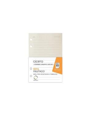 Refil Caderno Criativo Argolado 40Fls Pólen 80G Pautado A6