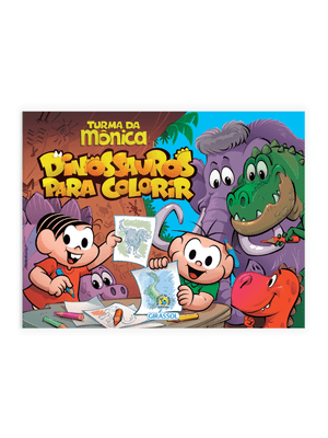 Turma da Mônica - Dinossauros para Colorir