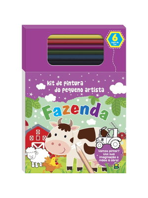 Livro de Pintura do Pequeno Artista: Fazenda