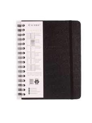 Planner Permanente Wire-O Clássica Semanal Notas A5 Preto