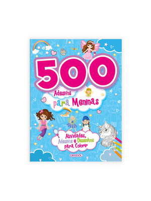 500 Adesivos para Meninas - Azul