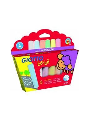 Giz de Chão Jumbo Bebê 6 Cores