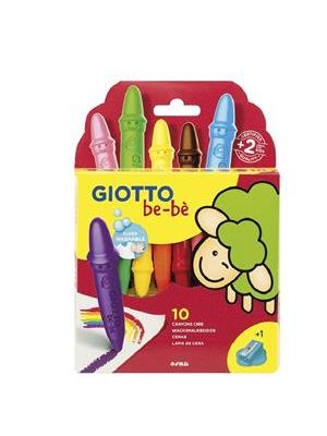 Lápis de Cera Bebê 10 Cores+Apontador