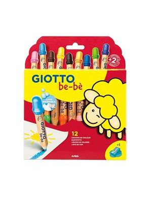 Lápis de Cor Jumbo Bebê 12 Cores + Apontador