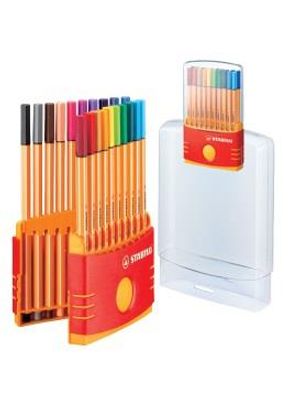 Caneta Stabilo Point 88(Color Parede), 0,4Mm C/20 Cores Sortidas - 20.8200