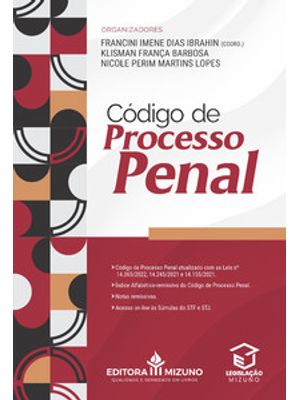 Código de Processo Penal 2023 - Legislação