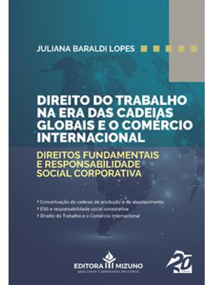 Direito do Trabalho na Era das Cadeias Globais e o Comércio Internacional