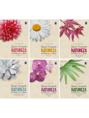 Coleção Grande Enciclopédia Natureza de Plantas para o Jardim (6 Volumes)