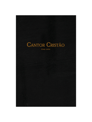 Cantor Cristão Médio com Letra - Flexível Preto