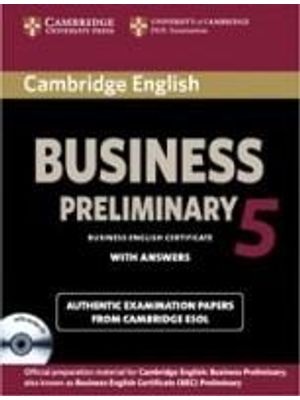 Cambridge English Business 5 - Preliminary Self-Study Pack -Student´S