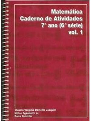 Matematica - 7º Ano - Caderno de Atividades 1