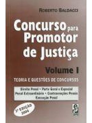 Concurso para Promotor de Justiça - Teoria e Quetoes de Concursos