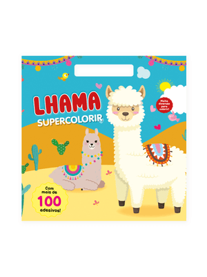 Supercolorir - Lhama: Crie e Encante com Mais de 100 Adesivos Mágicos