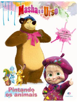 Masha e o Urso - Pintando os Animais: Pintando os Animais - com 4 Quebra-Cabeças para Você Se Divert