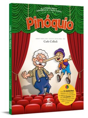 Pinóquio - Livro-Teatro com Dedoches e Cenários