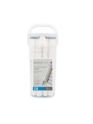 Marcador Cis Graf Duo C/12 Cores - 59.7800