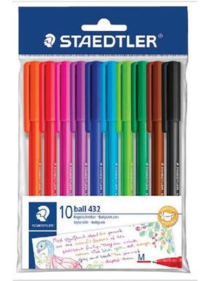Caneta Staedtler Esferografica Staedtler M C/10 Cores - 43235Mpb10 Th