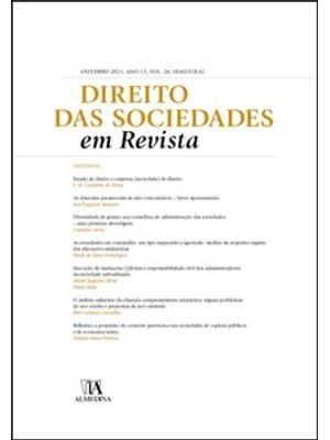 Direito das Sociedades em Revista: Outubro 2021, Ano Xiii, Vol. 26