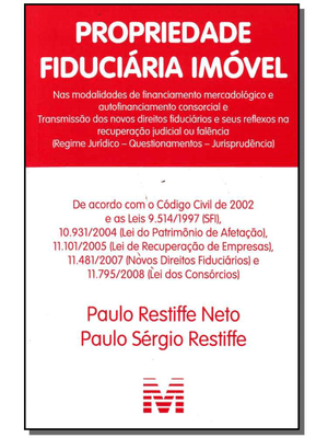 Propriedade Fiduciária Imóvel - 1 Ed./2017