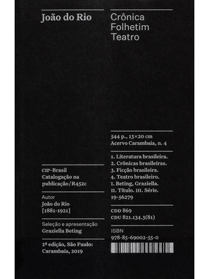 Crônica, Folhetim, Teatro - Coleção Acervo