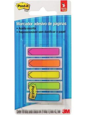 Post-It Flags Seta 5 Cores Neon