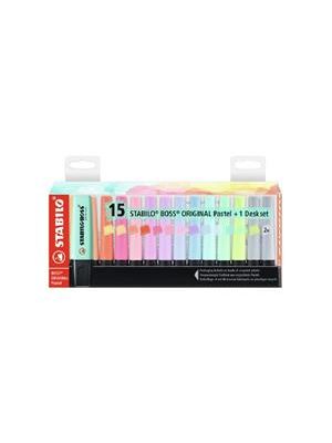 Marcador Stabilo Boss 7015-02-5 Dp C/15 Pastel - 58.0902