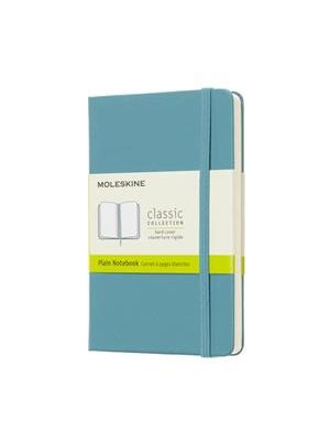 Caderno Clássico, Azul Recife, Capa Dura, sem Pauta, de Bolso