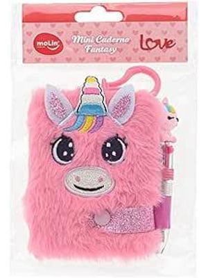 Mini Caderno Love Fantasy Unicórnio +1 Caneta 4 Cores - 23499