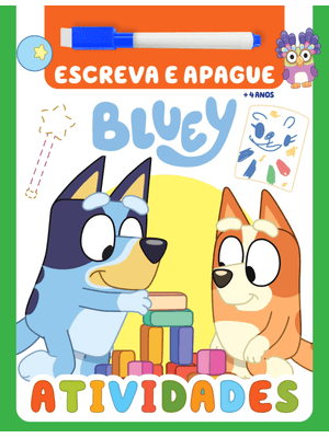 Bluey Atividades Escreva e Apague