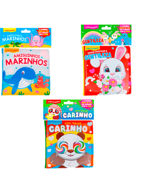 Kit Diversão no Banho - Kit com 3 Livrinhos de Banho