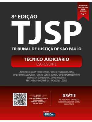 Apostila - Tjsp – Escrevente Técnico Judiciário do Tribunal de Justiça de São Paulo – 8ª Edição