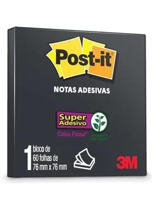 Post-It 654 60Fls 76X76 Preto
