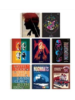Caderno Espiral Universitario 1X1 - Harry Potter - 96 Folhas