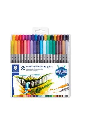 Caneta Staedtler Hidrocor Ponta Dupla 36 Cores - 3200 Tb36