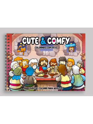 Cute & Comfy Super Special Edição 14 - Livro de Colorir Adulto - Colorindo com Deus - Capa Holográfi
