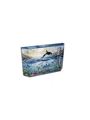 Quebra-Cabeça 1500 Peças Panorama Oceano Azul