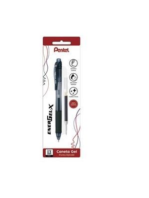 Caneta Energel-X Retrátil 0,5Mm Tinta Preta C/ Refil | Sm/Bln105-Ar