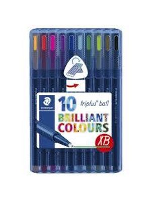 Caneta Esferografica Staedtler Triplus Xb 1.6Mm C/10 Cores - 437 Xbsb10
