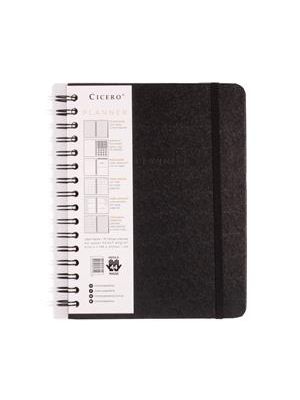 Planner Wire-O Ciceros Clássico Mensal e Semanal 14,8X21 - Preto