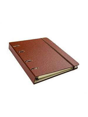 Caderno Criativo Office Duo Argolado Clássica Pautado & Pontado A5 Café